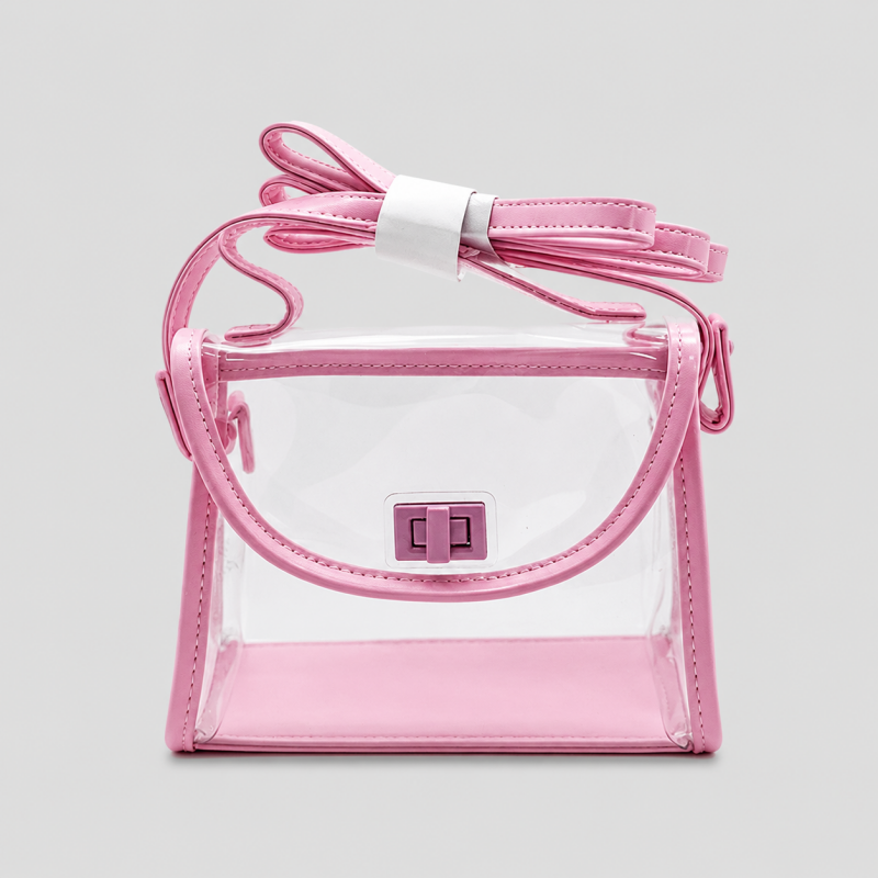 Clear Drawstring Crossbody Bag
