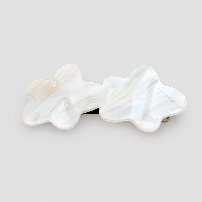 Wavy Irregular Marbled Hair Clip