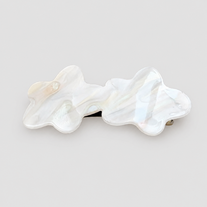 Wavy Irregular Marbled Hair Clip