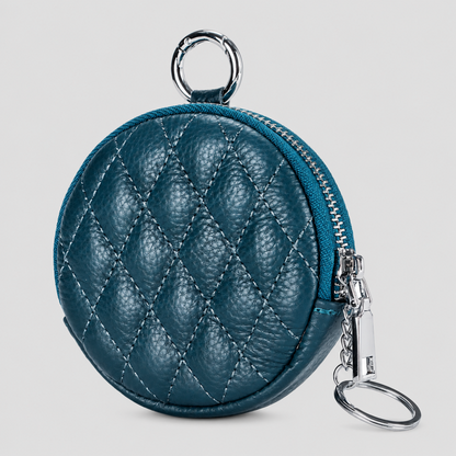 Quilted Round Coin Purse