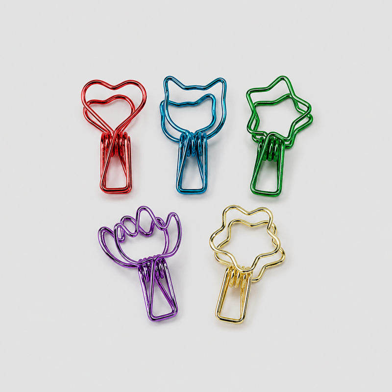 20PCS Creative Metal Photo Message Desktop Stand Clip