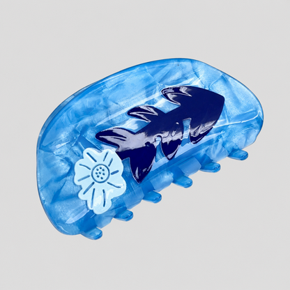 Cloud Print Butterfly Shark Hair Claw Clip