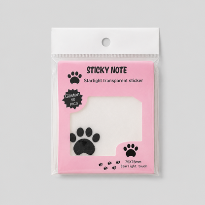 Paw Print Sticky Notes