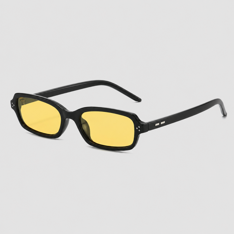Small Rectangle Rivet Fashion Sunglasses