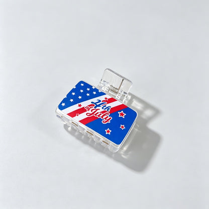 USA Flag Print Hair Clip