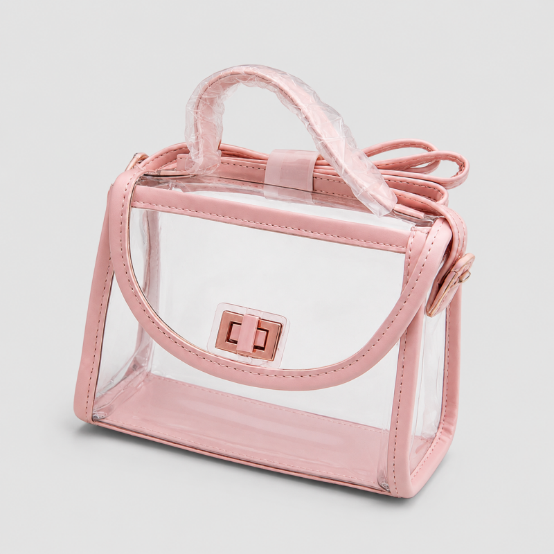 Clear Flap Shoulder Bag
