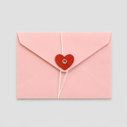Flower Heart Envelopes