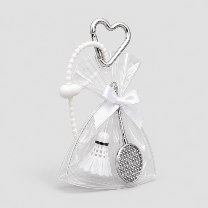 Badminton Mini Portable Bag Charm