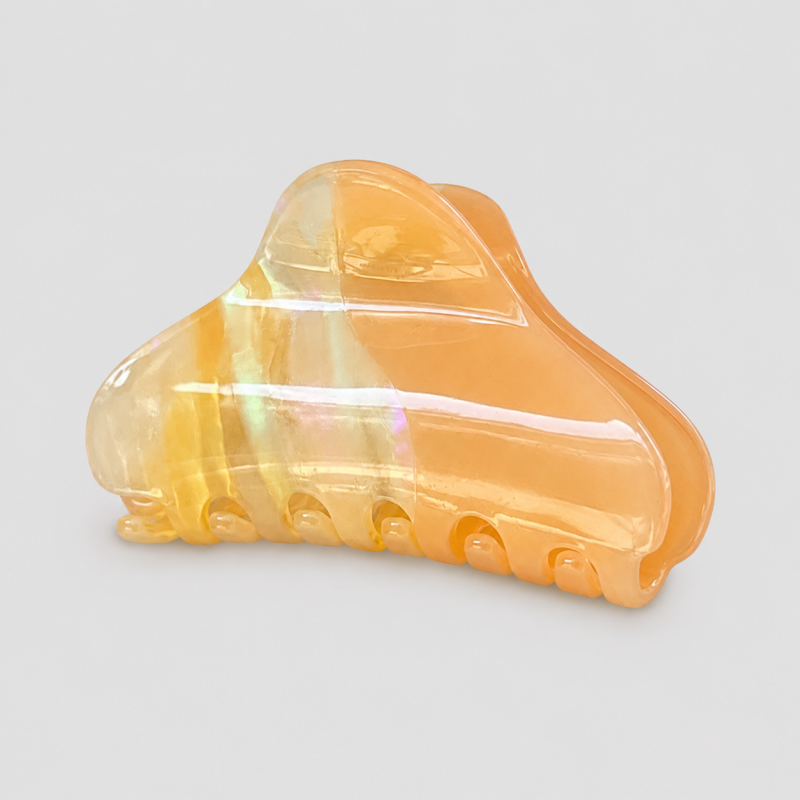 Two-color Gradient Heart Hair Claw Clip