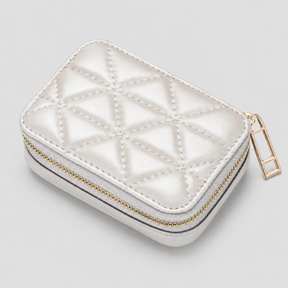 Quilted Jewelry Travel Case