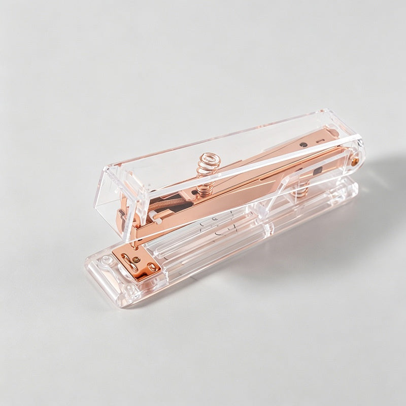 Rose Transparent Stapler