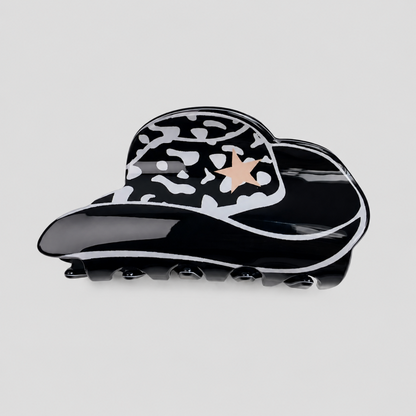 Western Cowboy Hat Hair Claw Clip
