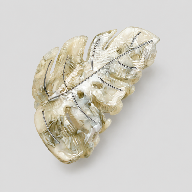 Leaf Shape Large Hair Claw Clip