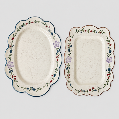 Floral Snack Plate