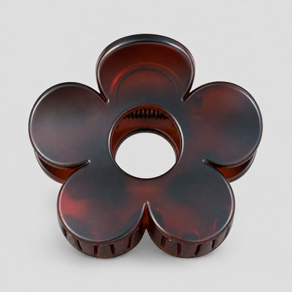 Marbled Flower Claw Clip