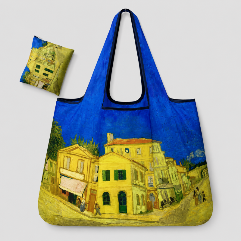 Foldable Printed Reusable Shopping Tote Bag