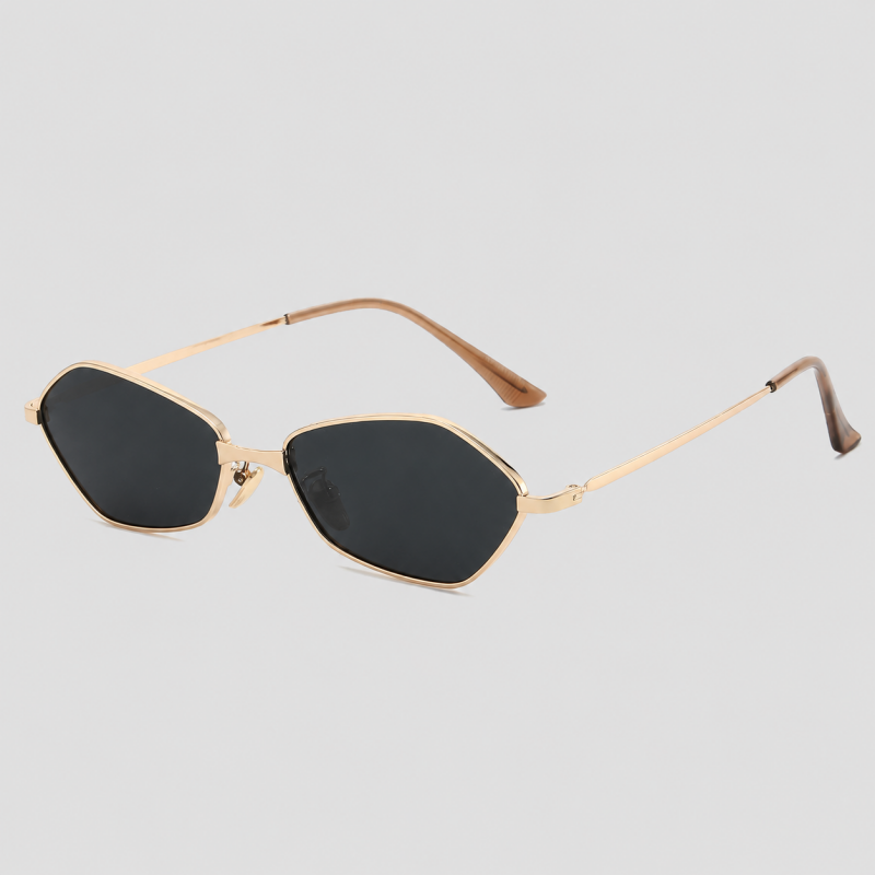 Slim Hexagon Metal Fashion Sunglasses