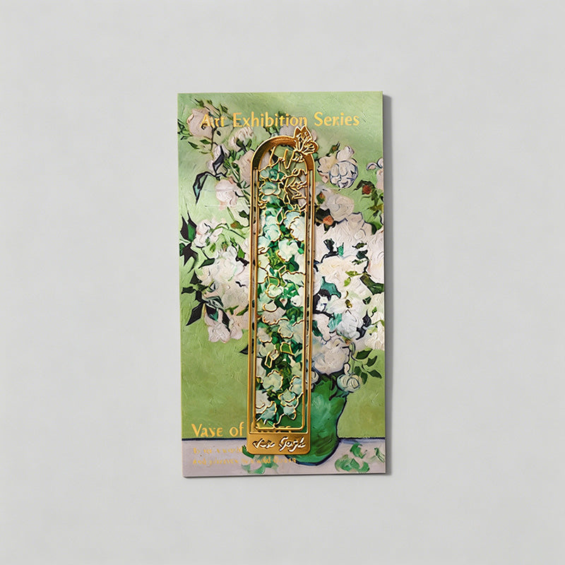 Impression Frame Oil Floral Metal Bookmarks