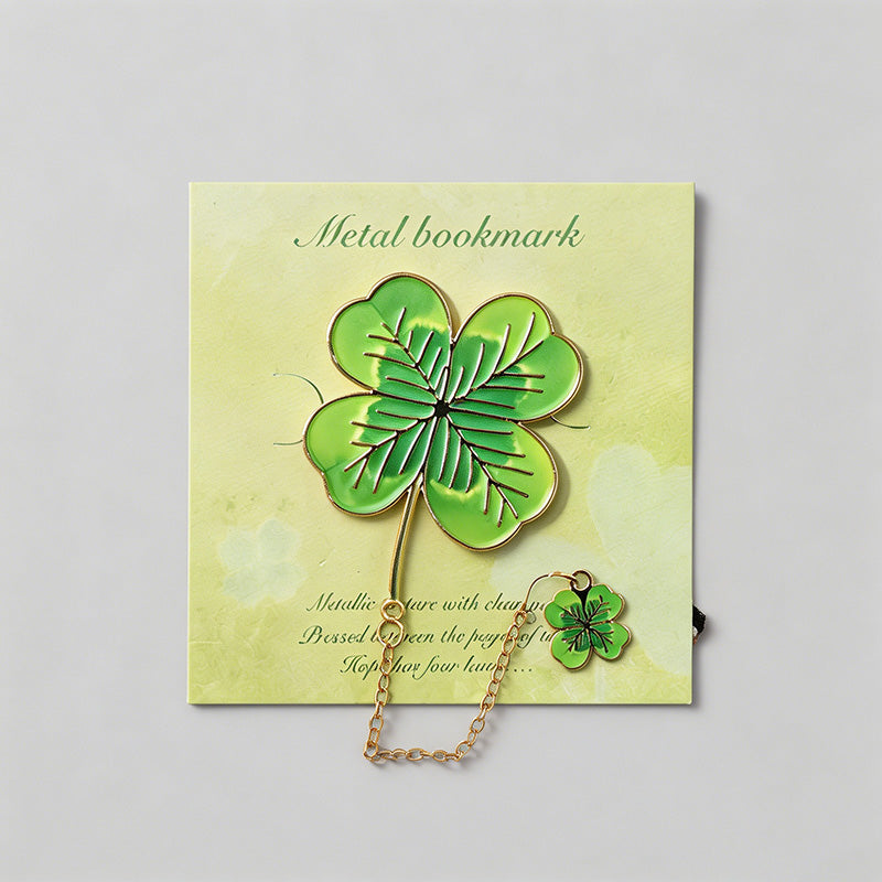 5 Random Retro Oil Painting Floral Metal Paper Clips Sets