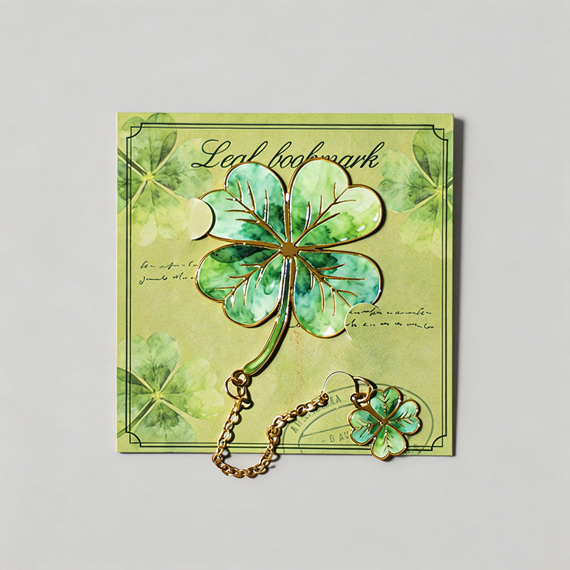 5 Random Retro Oil Painting Floral Metal Paper Clips Sets