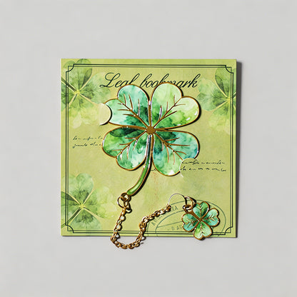 5 Random Retro Oil Painting Floral Metal Paper Clips Sets