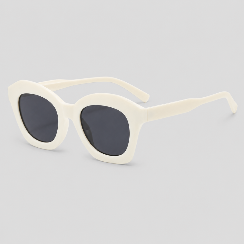 Irregular Cat Eye Thick Frame Gradient Lens Trendy Sunglasses