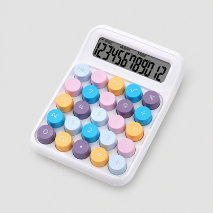 Color Mechanical Button Desktop Calculator
