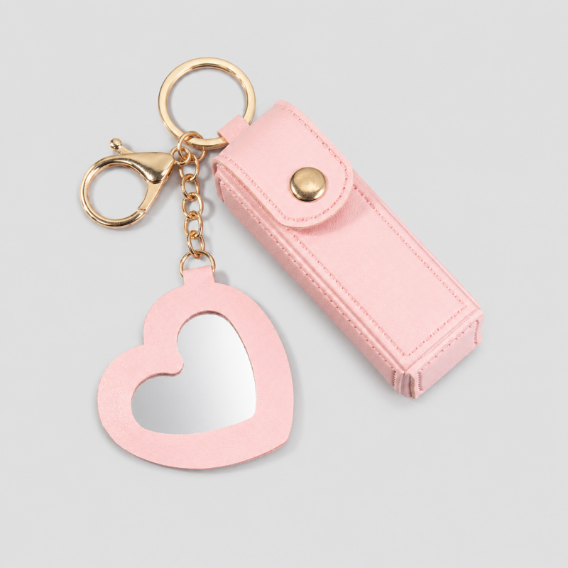 Everyday Heart Mirror Lipstick Holder Charm