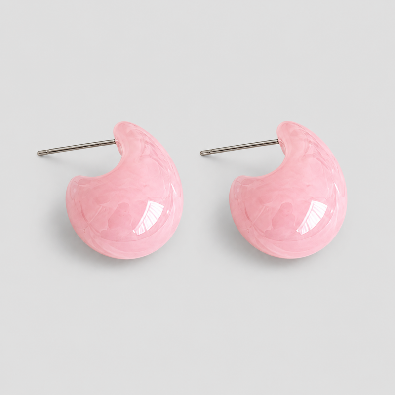 Resin Stud Earrings