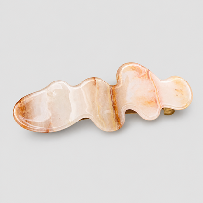 Wavy Irregular Marbled Hair Clip