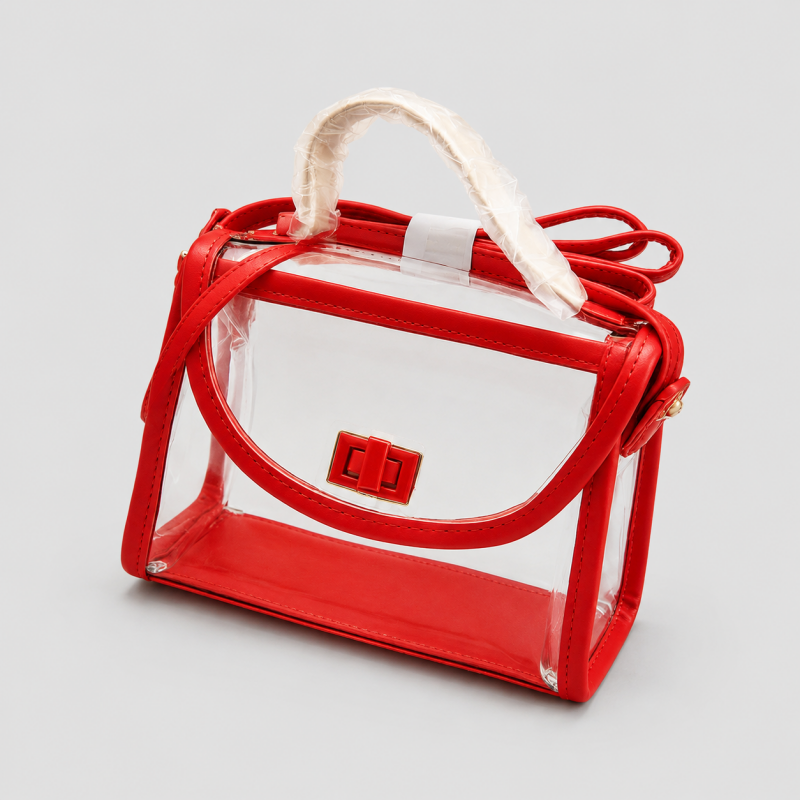 Clear Flap Shoulder Bag