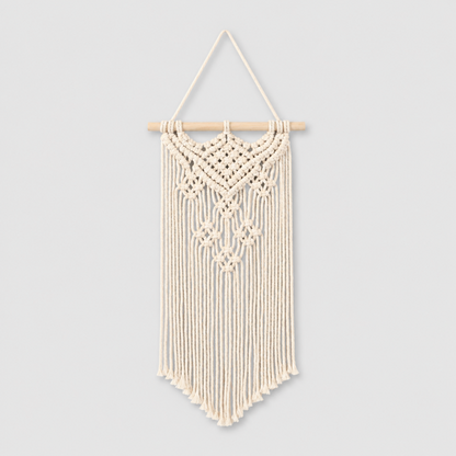 Pure Cotton Boho Star Mini Macrame Wall Hanging