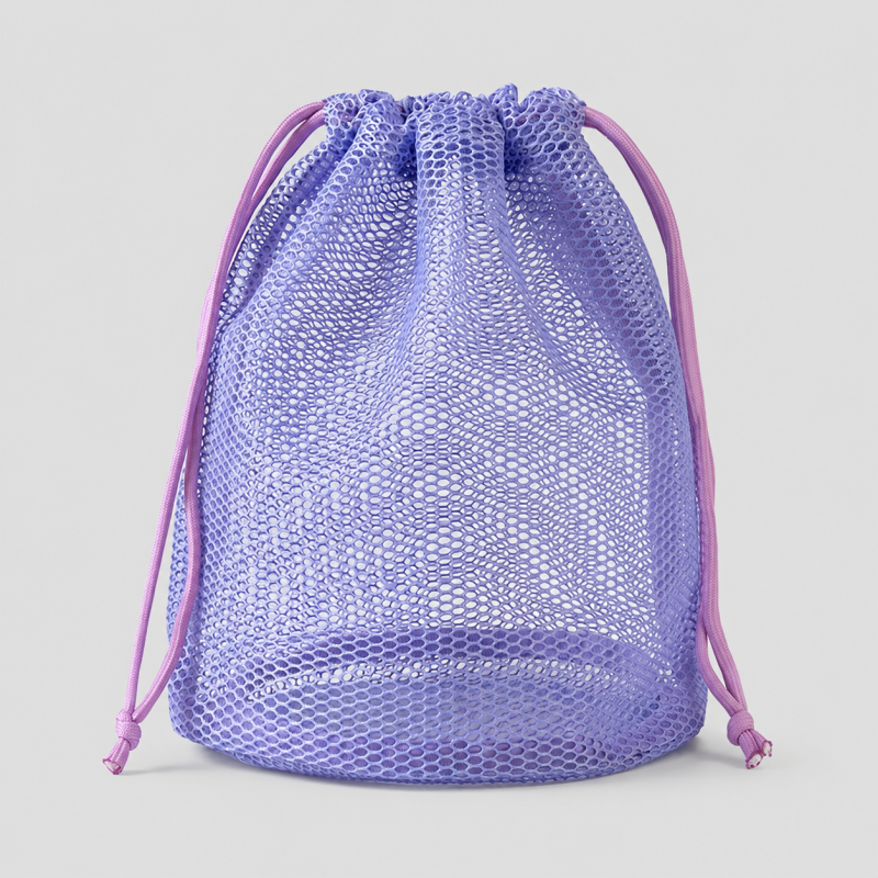 Mesh Drawstring Storage Pouch
