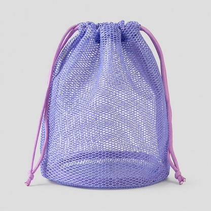 Mesh Drawstring Storage Pouch