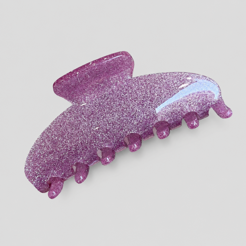 Glitter Marbled 7-Tooth Large Shark Hair Claw Clip