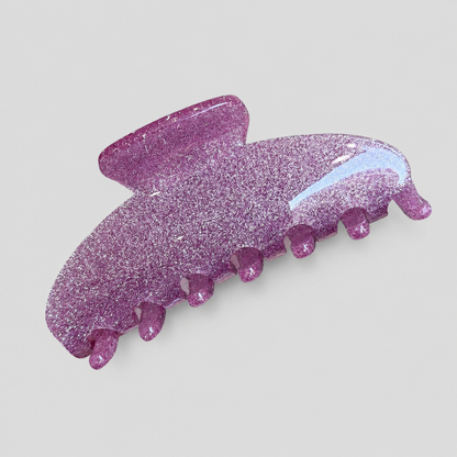 Glitter Marbled 7-Tooth Large Shark Hair Claw Clip