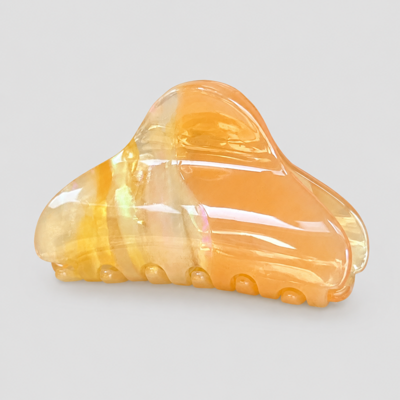 Two-color Gradient Heart Hair Claw Clip