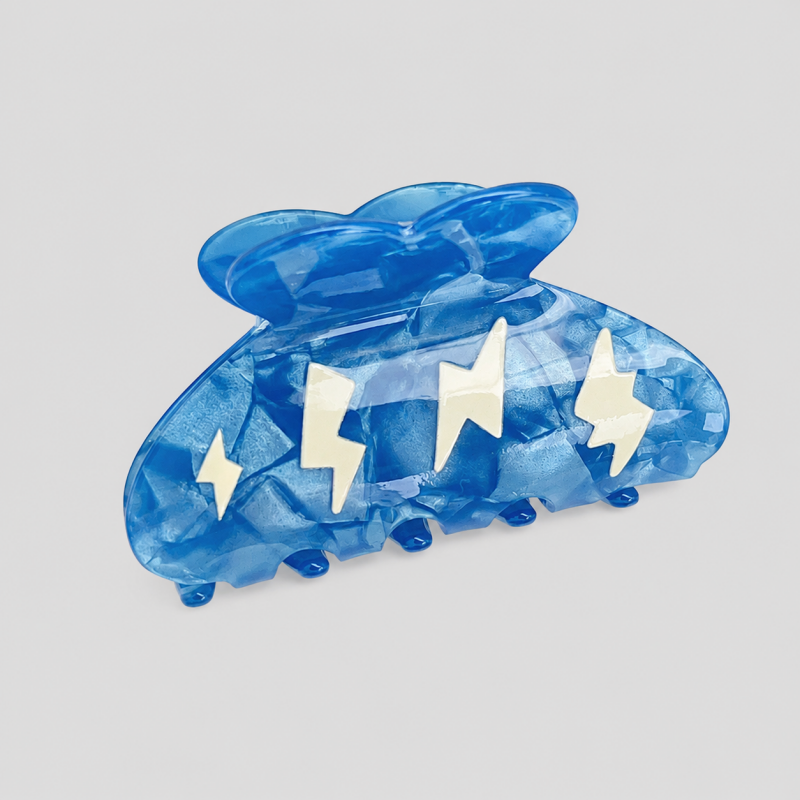 Cloud Print Butterfly Shark Hair Claw Clip