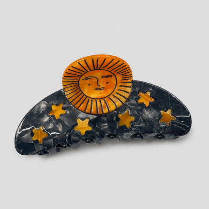 Sun Moon Angel Star Large Shark Hair Claw Clip