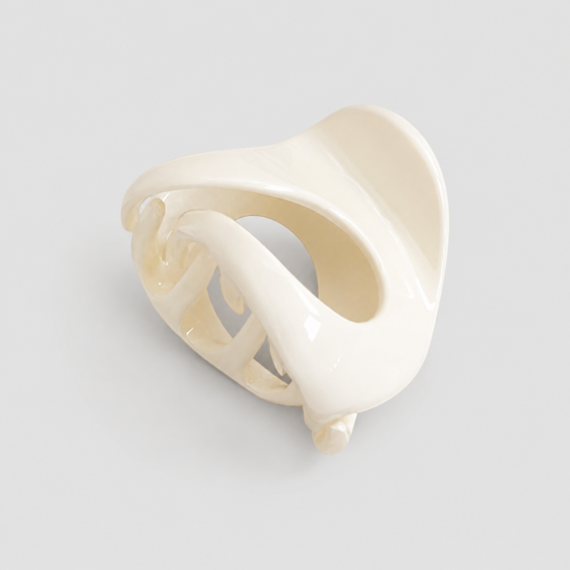 Mini Solid Color Heart Hair Claw Clip