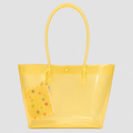 Transparent Jelly Tote Bag with Mini Clear Pouch