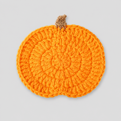 Hand Crocheted Halloween Pumpkin Coaster