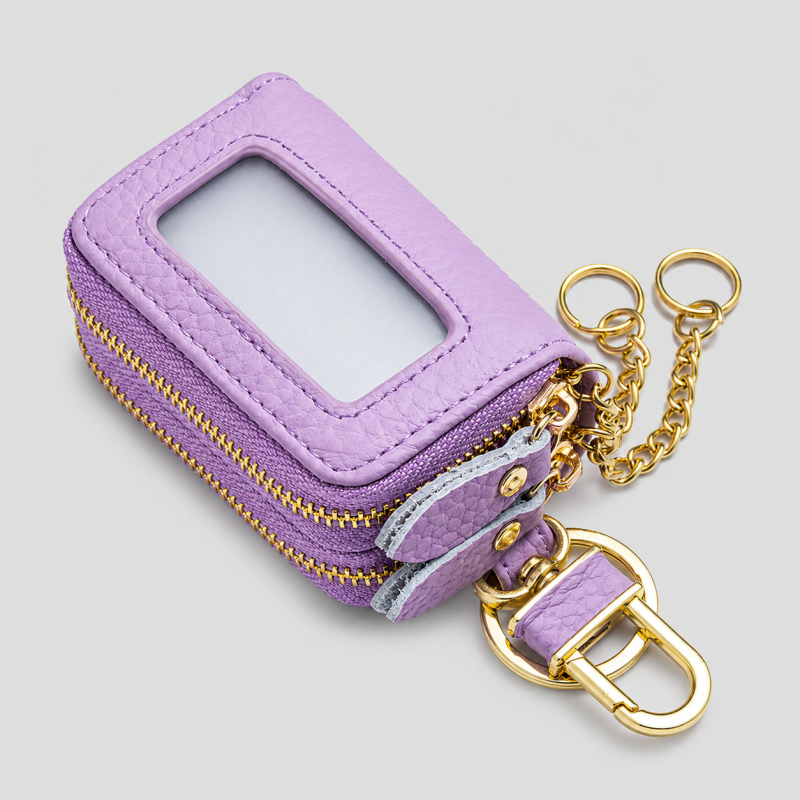 Double Zip Key Pouch