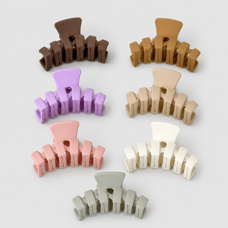 Mini Solid Shark Hair Claw Clip