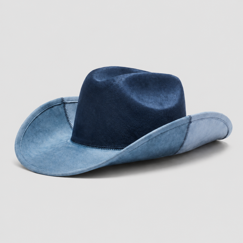 Colorblock Western Cowboy Hat