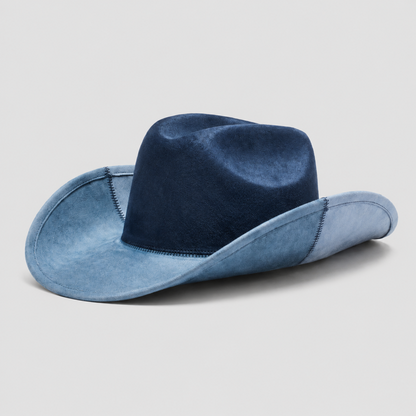 Colorblock Western Cowboy Hat