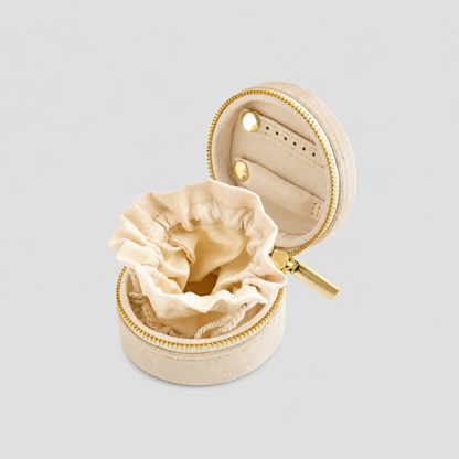 Round Velvet Jewelry Box