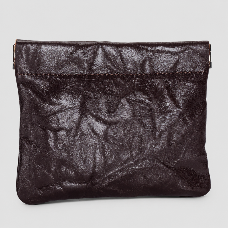 Faux Leather Pillow Coin Pouch