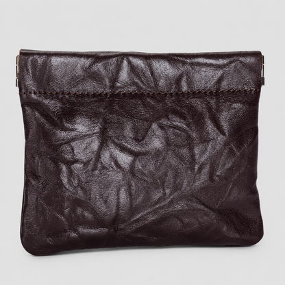 Faux Leather Pillow Coin Pouch