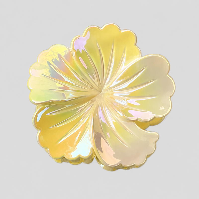 Iridescent Five-Petal Flower Hair Claw Clip